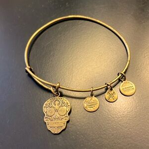 Alex and Ani Calavera Day of the Dead Sugar Skull charm bangle bracelet